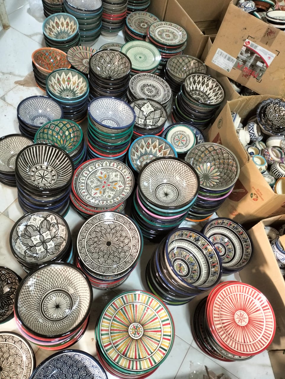 Intricately Hand-Painted Moroccan Ceramic Bowls – Image 2
